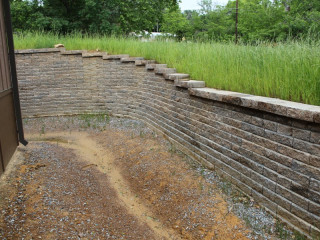 Retaining wall in Helena, Al